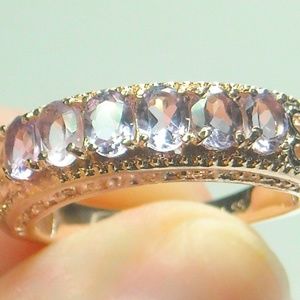 NWT Natural Rose De France Amethyst Ring